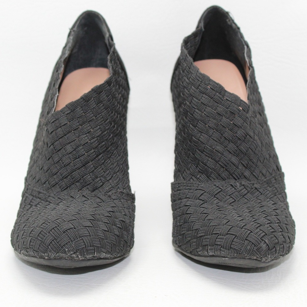 Simply Vera Vera Wang Black Woven Textile Stiletto Shooties Womens 7.5 SVORRIE